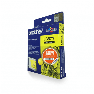 Brother LC57Y Genuine Standard-Yield Yellow Ink Cartridge (Around 400 ...