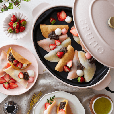Bruno BOE053-PBE Oval Hot Plate - Pink Beige | YOHO