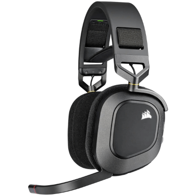 海盜船 Corsair HS80 RGB 無線遊戲耳機 (支援 Spatial Audio) CA-9011235-AP 黑色 香港行貨
