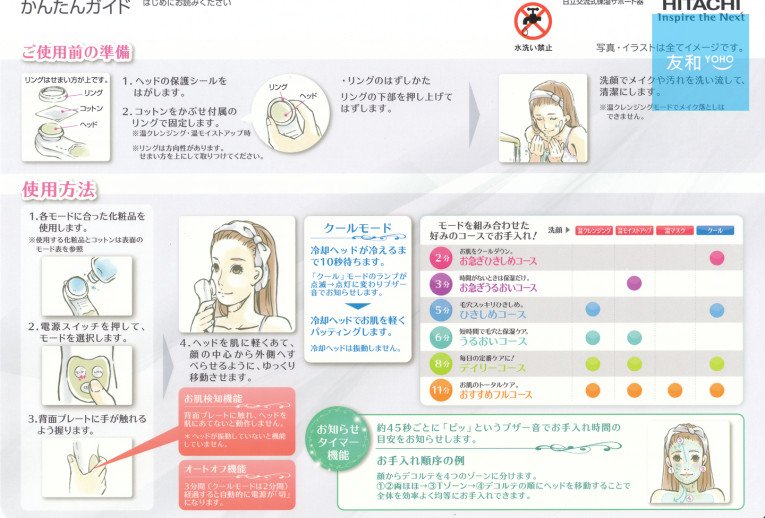 Hitachi Hada Crie CM-N4000 Hot&Cool Ion Cleansing & Moisturizing