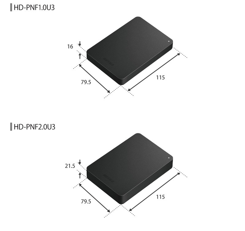 Buffalo Ministation HD-PNFU3 Portable Hard Drive | YOHO
