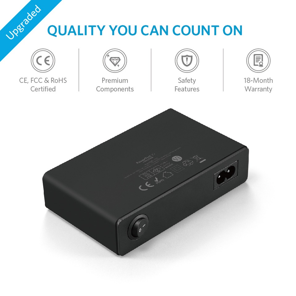 Anker 安克PowerPort 10 60W 10 Port 充電器A2133K11 香港行貨| 友和YOHO