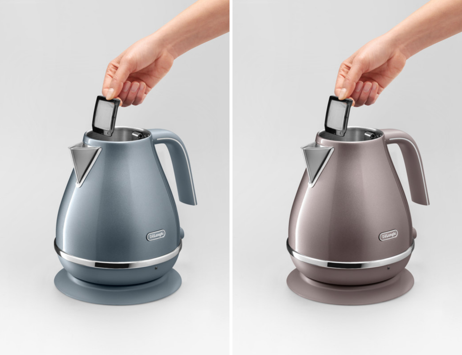 DeLonghi Icona Metallics Series KBOT3001.AZ Kettle 1.7L - Blue | YOHO