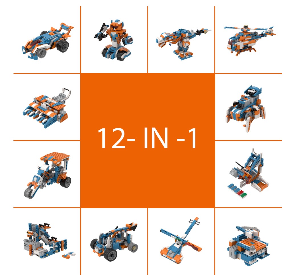 Apitor Educational Building Block Robot-X Kit, 12- in-1 Models, | YOHO