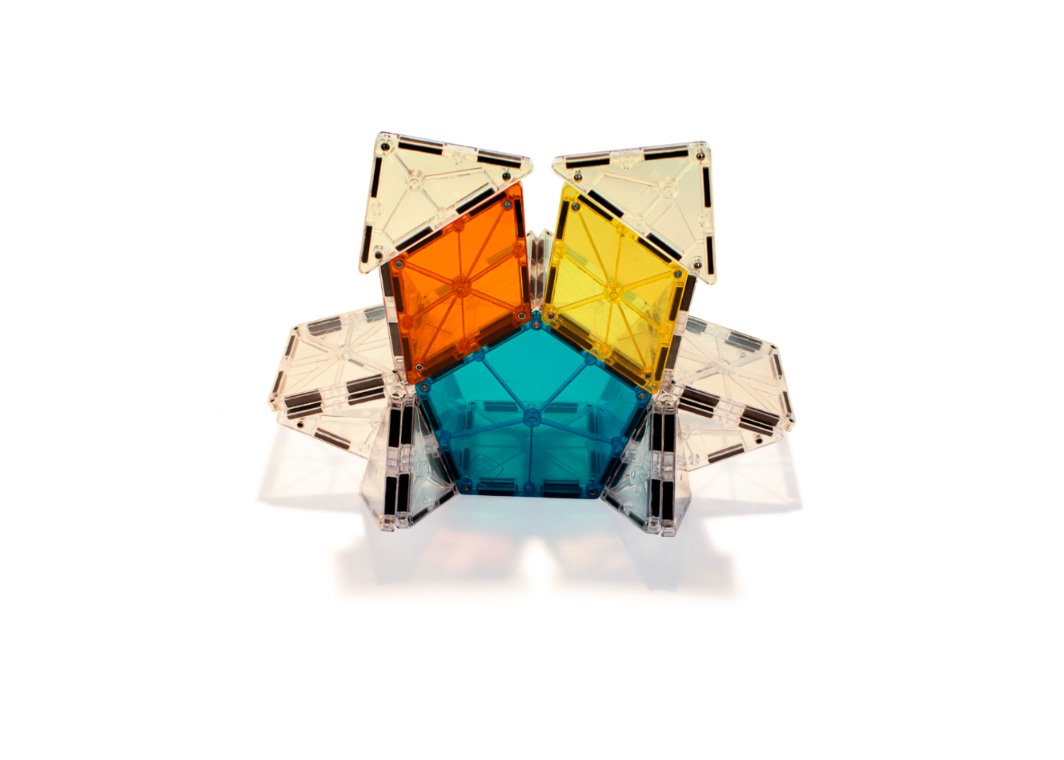 Magna-Tiles Polygons Uitbreidingsset – 8 Delen, 5-hoeken En Diamanten, Magnetisch, STEM-speelgoed 2 miniatura
