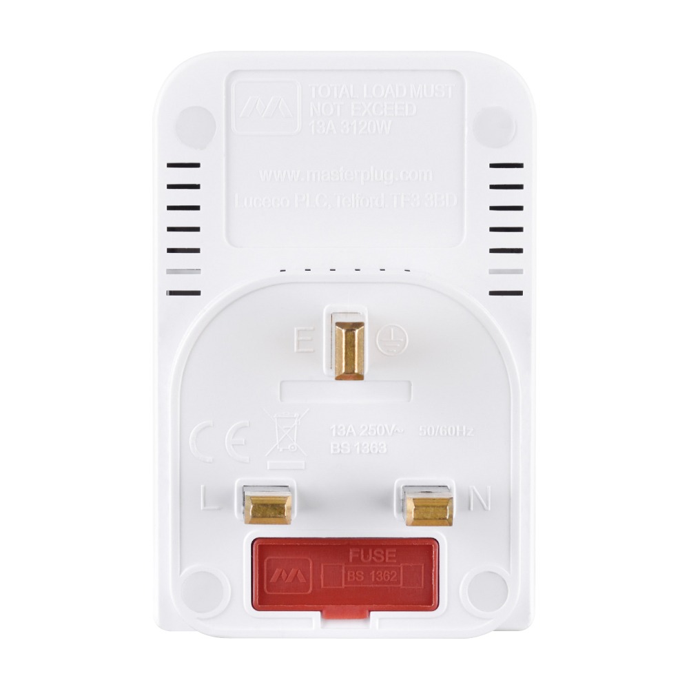 Masterplug Knob MasterPlug ιιζεΊ§ 3ζδ½ζθ η¨η«ιιει»ζΊζη€Ίε¨ 13A δΏιͺη΅² MSWG3 ι¦ζΈ―θ‘貨 | εε YOHO