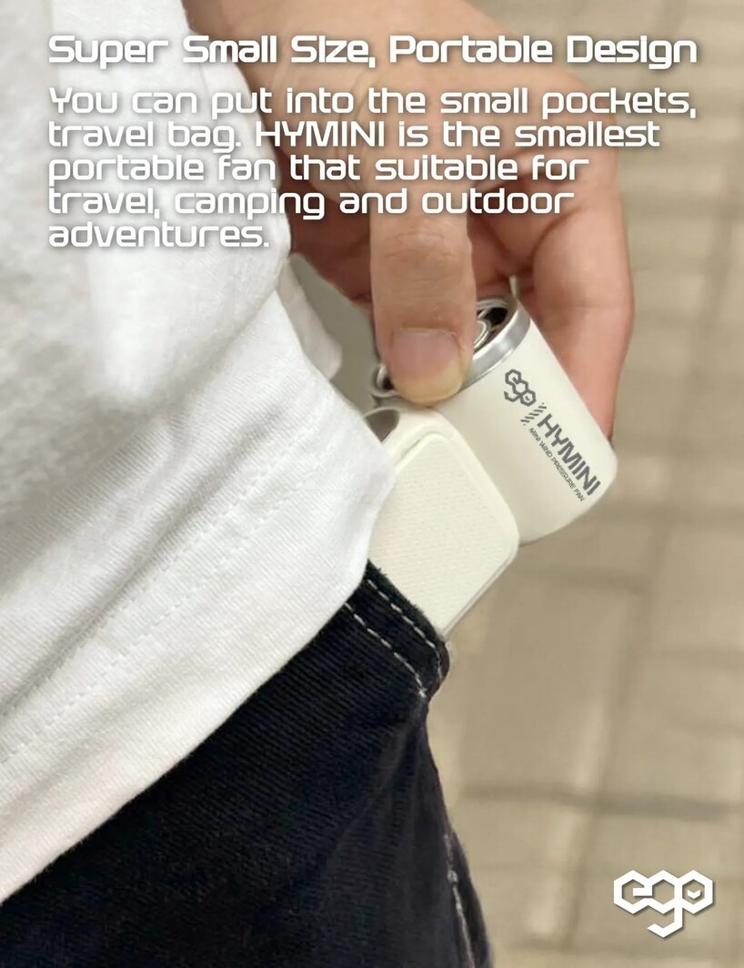 Hymini ego HyMini 極迷你風扇 白色 X688-WHITE 香港行貨 | 友和 YOHO