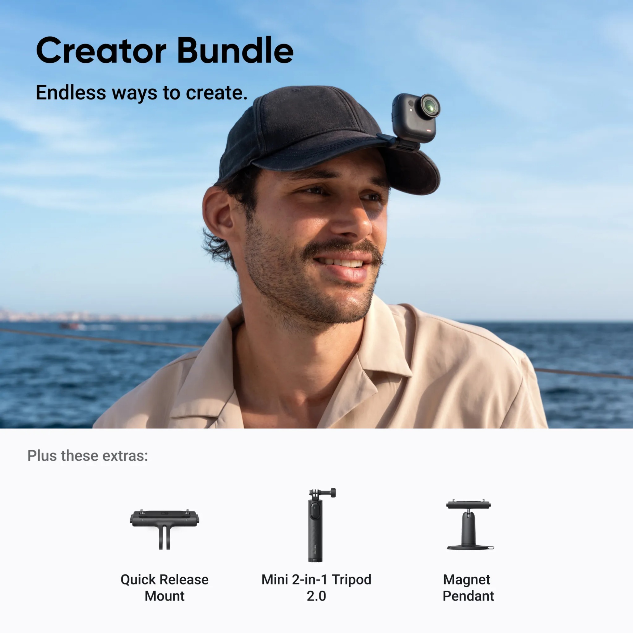 Proddb Insta360 Go Ultra Creator Bundle Arctic White | YOHO